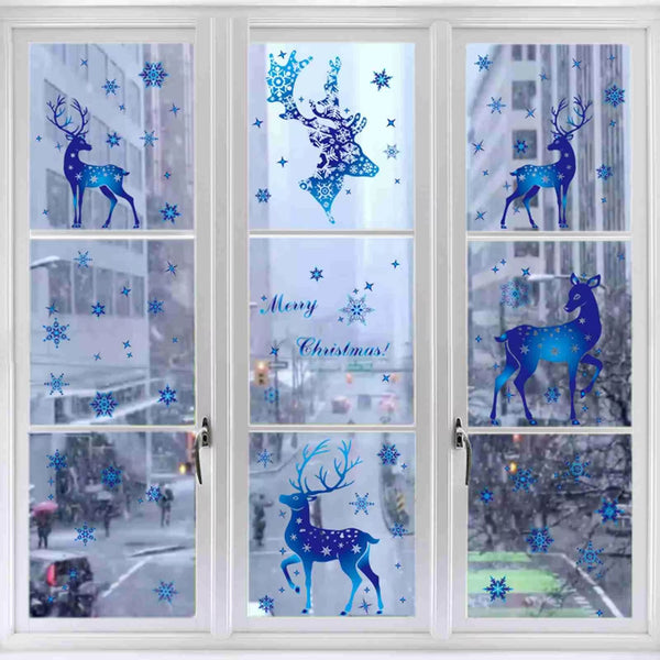 Window Clings Ornament Snowflake Sticker Glass