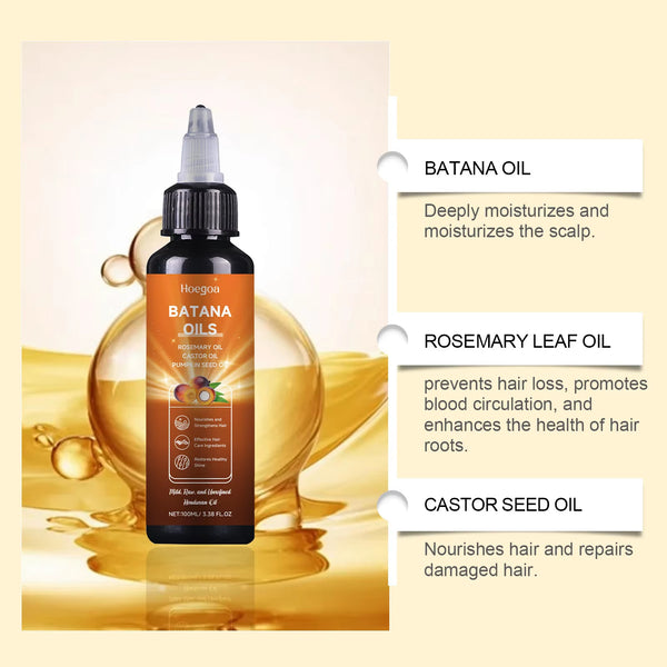 Batana Hair Oil Rosemary Hair Growth Nourishes Hair Follicle Strengthens Roots Anti Loss Repair